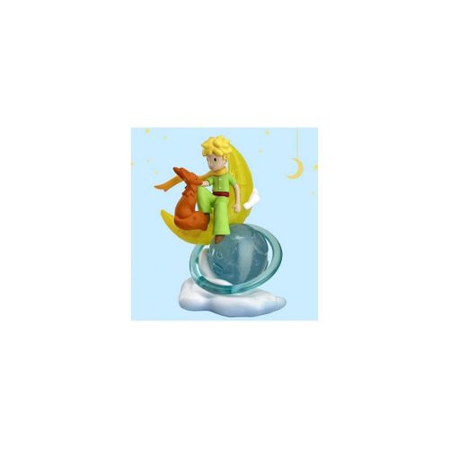 Le Petit Prince - Figurine Le Petit Prince Et Le Renard Sur La Lune 8 Cm