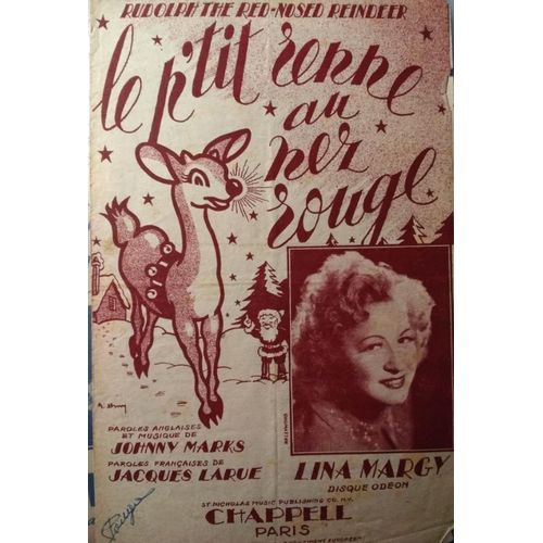 Le Petit Renne Au Nez Rouge - Lina Margy