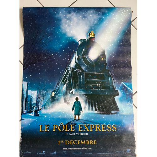 Le Ple Express - Tom Hanks - Robert Zemeckis - Kakemono Du Film Recto Verso Roule .95,5x65,5 Cm