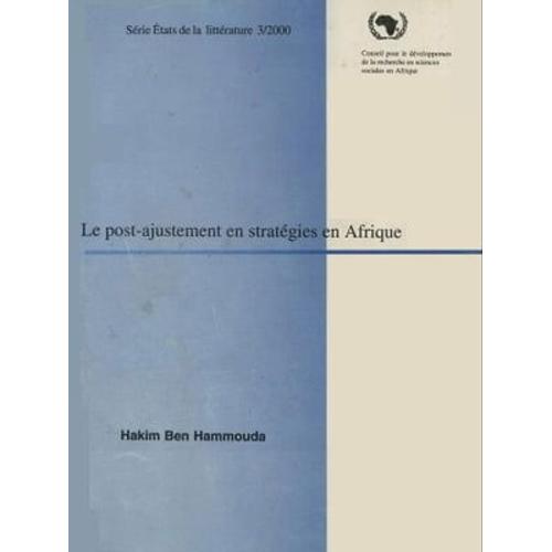 Le Post-Ajustement En Stratgies En Afrique   de Hakim Ben Hammouda