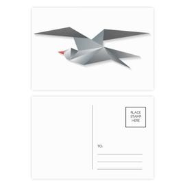 Le Resume Crow Origami Pattern Geometrique Carte Etablie pcs Carte Cote Postale Anniversaire Grace Rakuten