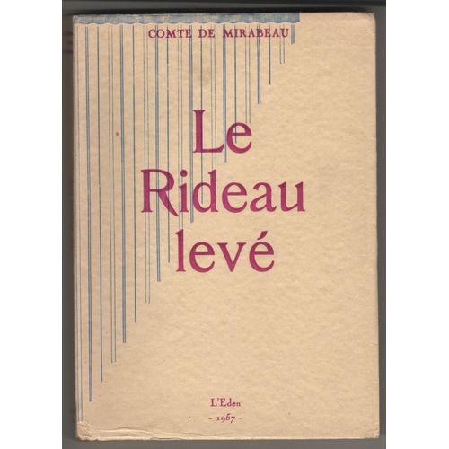 Le Rideau Lev   de Comte de Mirabeau  Format Broch 