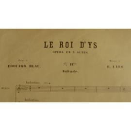 Le Roi d Ys Op ra en 3 actes Po me de Edouard Blau Musique