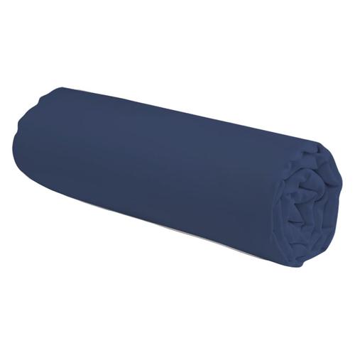 Le Roi Du Matelas - Drap-Housse Coton Bleu Bonnet 30 - 80x200 Cm - 100% Coton