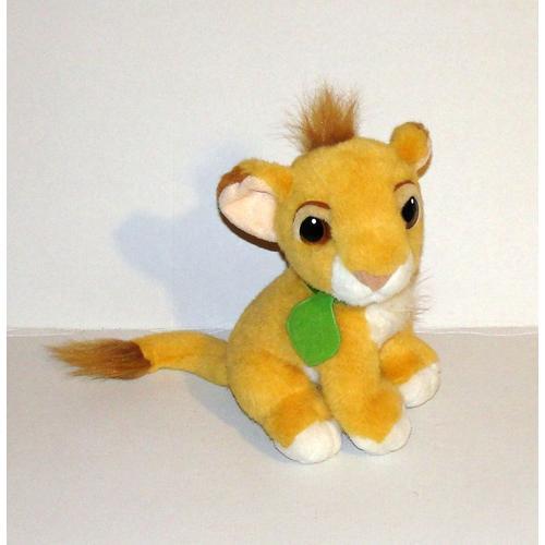 Le Roi Lion Peluche Doudou Simba Collier Feuille Mattel Rakuten