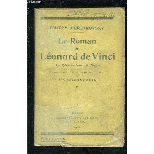 Le Roman De Leonard De Vinci- Tome 2- Vendu Seul- La Resurrection Des Dieux   de MEREJKOWSKY DMITRY