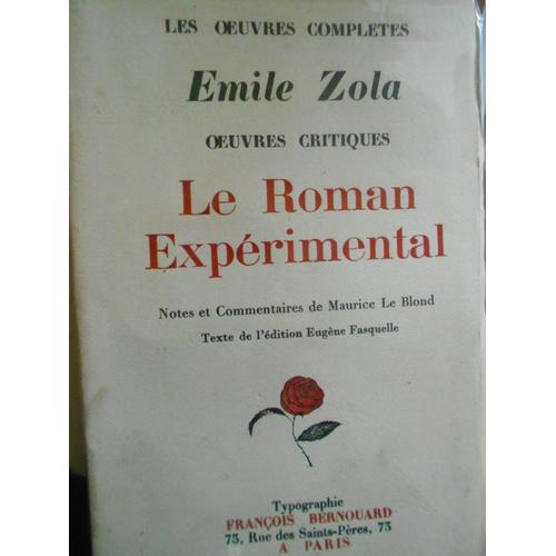 le roman experimental zola pdf