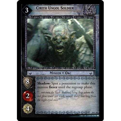 Le Seigneur Des Anneaux - Cirith Ungol Soldier (Soldat De Cirith Ungol) 10c55 Common (Commune) Mount Doom (La Montagne Du Destin)