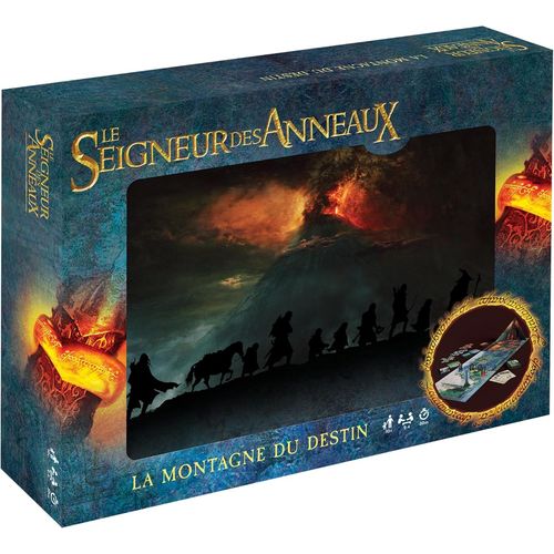 Le Seigneur Des Anneaux - La Montagne Du Destin - Jeu De Socit Ambiance & Famille - Jeu De Plateau - A Partir De 10 Ans