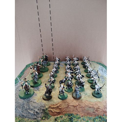 Le Seigneur Des Anneaux, Lot De 34 Figurines, Minas Tirith Et Rohan