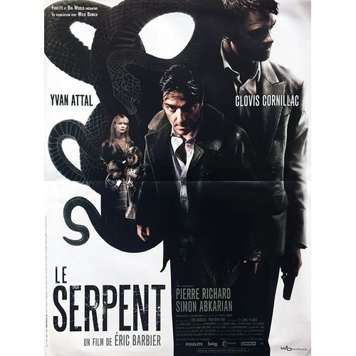 Le Serpent - Vritable Affiche De Cinma Plie - Format 40x60 Cm - De Eric Barbier Avec Yvan Attal, Clovis Cornillac, Joseph Plender, Pierre Richard - 2006