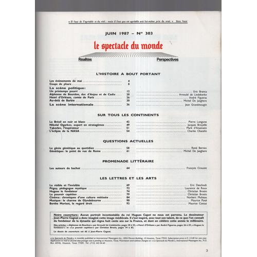 Le Spectacle Du Monde N 303 Juin 1987