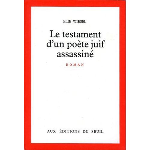 Le Testament D'un Pote Juif Assassin - Prix Du Livre Inter 1980  