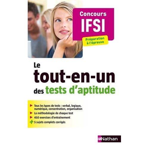 Le Tout-En-Un Des Tests D'aptitude Concours Ifsi   de Simonin Elisabeth  Format Beau livre 