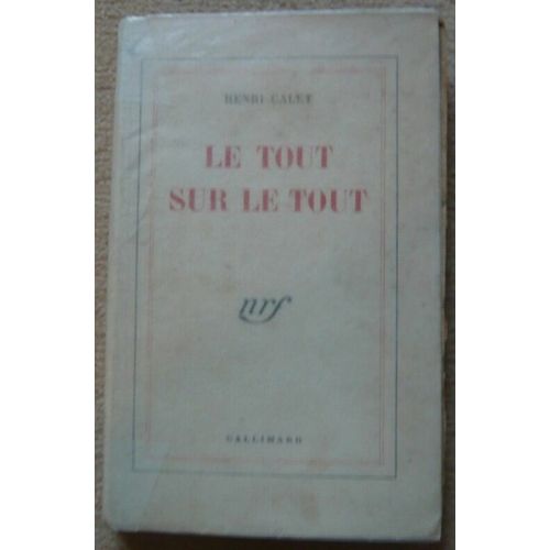 Le Tout Sur Le Tout   de Henri Calet  Format Broch 