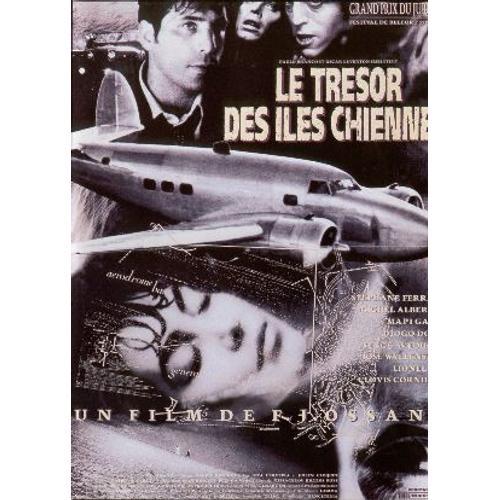 Le Trsor Des Iles Chiennes - Vritable Affiche De Cinma Plie - Format 40x60 Cm -De Francois-Jacques Ossang Avec Serge Avdikian, Michel Albertini, Diogo Doria, Clovis Cornillac - 1991