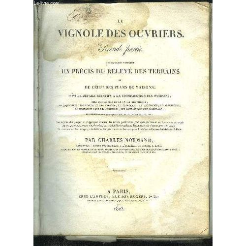 Le Vignoles Des Ouvriers - Seconde Partie   de charles normand
