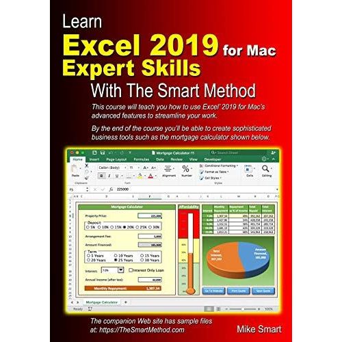 Learn Excel 2019 For Mac Expert Skills With The Smart Method   de Mike Smart  Format Broch 