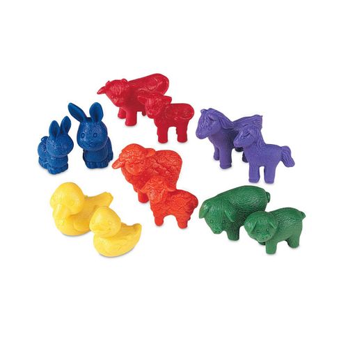 Learning Resources Resources-Ler0187 Animaux De La Ferme  Compter Friendly Farm De (Ensemble De 144 Pices), Ler0187, Set Of 144