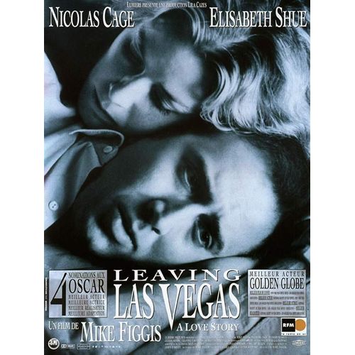 Leaving Las Vegas - Affiche Originale De Cinma - Format 40x60 Cm - Un Film De Mike Figgis Avec Nicolas Cage, Elisabeth Shue, Julian Sands, Richard Lewis, Valeria Golino, Steven Weber - Anne 1996