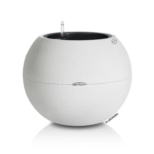 Lechuza Jardinire Puro Color 50 All-In-One Diamtre 50 Cm Blanc
