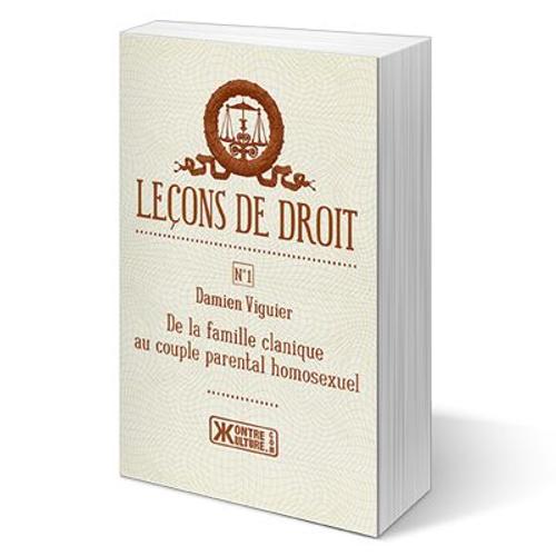 Leons De Droit N1- De La Famille Clanique Au Couple Parental Homosexuel   de Viguier Damien  Format Broch 