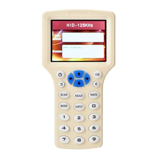 Lecteur-Copieur Crypte Rfid Portable Abs Blanc, Duplicateur De Cartes A Puce