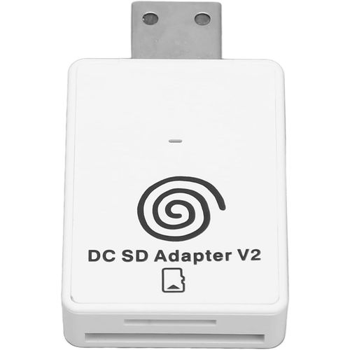 Lecteur de Carte Mmoire,Lecteur de Carte Mmoire Plug and Play 128 Go avec Indicateur D'tat LED,Adaptateur de Lecteur de Carte de Stockage pour Sega Dreamcast pour Dreamshell