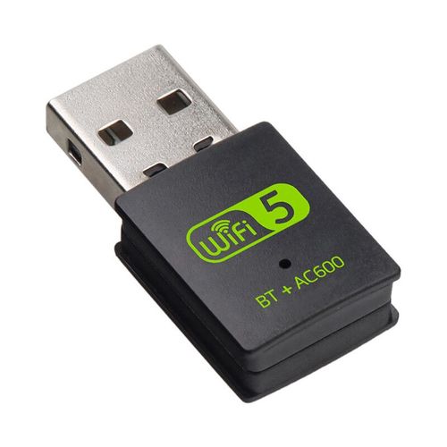Lecteur de carte rseau sans fil double bande 600M,rcepteur WiFi pour ordinateur haute vitesse 5G gratuit,USB Bluetooth5.0 Wifi 2 en 1 - Type WiFi 5 #A