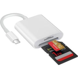 Lecteur Carte SD USB C3 en 1 Type C à SD TF Card Reader Adapter