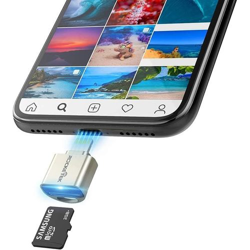 Lecteur De Carte Tf Pour Iphone Ipad, Micro Sd Card Adapter Lightning Ms Memory Cards Camera Reader Compatible Avec Iphone 14/13/ 12/11/ X/8, Ipad Mini/Air[MEM6170684]