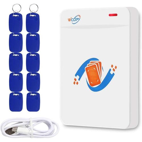 Lecteur De Cartes Rfid,Copieur,Copieur,Duplicateur,Fonctionne Sur Windows,Prend En Charge Le Dcodage De Carte D'identit Ic,Nfc Puce Rfid,Livr Avec Logiciel,Plug And Play