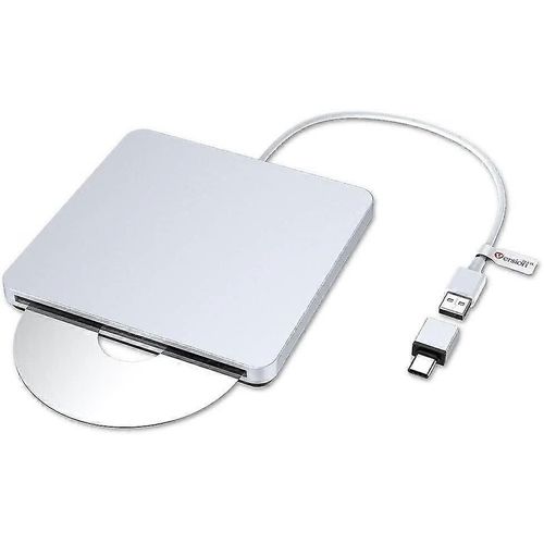 Lecteur DVD externe ultra-fin USB-C Type-C, duplicateur de CD-RW, DVD-RW Superdrive