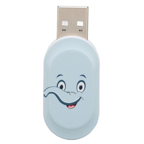 Lecteur Flash De Dessin Anim Mignon lphant Bleu Motif U Disque Anti Interfrence lectromagntique USB2.0 Lecteur Flash Dispositif De MmoireBlue Elephant 16G