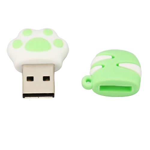 Lecteur flash de dessin anim Mignon patte de chat en forme dinterfrence anti-lectromagntique Cl USB 2.0 Dispositif de mmoire 128GB