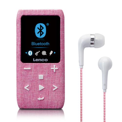 Lecteur MP3/MP4 avec Bluetooth et carte micro SD de 8 Go Xemio-861PK Rose