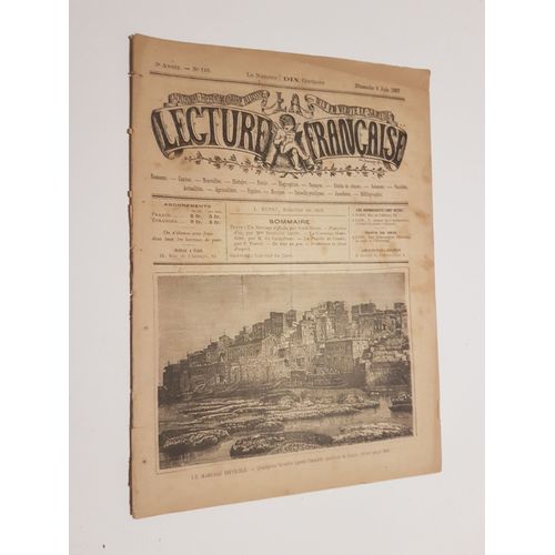 Lecture Francaise N 110 5 Juin 1887 Un Mariage Difficile Aim Giron Poussire D'or Henriette Large La Comtesse Madeleine M Du Campfranc La Pupille De Gladie F Travel De Tout Un Peu . Une Vue Du Caire