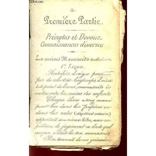 Lecture Graduee D'ecritures Diverses. (Titre Inconnu)   de inconnu  Format Broch 