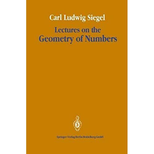 Lectures On The Geometry Of Numbers    Format Broch 