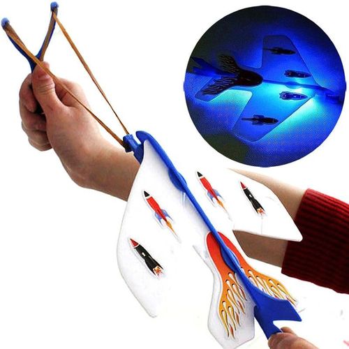 Led Lumire Avion Bricolage Modle Flche Fusee Volant Jouet Fte Cadeau Elastique