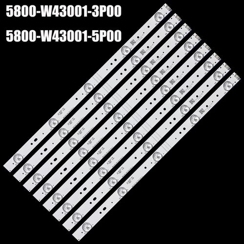 LED pour TF-LED43S27T2 43E3000 43E3500 43E6000 E 465853 43F57TCS 5835-W43002-2P00 5800-W43001-3P00 5P00 VER02.00 RDL430WY LD0-10D For 1 TV Fdration de russie