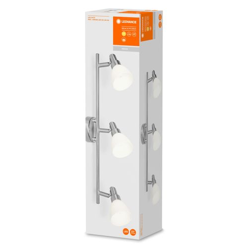 Ledvance Led Spotlight, En Aluminium De Haute Qualit  3 Flammes, Adapt Au Mur Et Au Plafond  L'intrieur, Ampoules De 2w G9 Interchangeables, Blanc Chaud (2700k), Spot De Led G9 3x2w