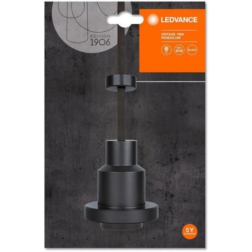 Ledvance Plafonnier Vintage Edition 1906, Pendule, Noir, E27, Systme De Cordon Flexible