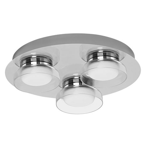 Ledvance Smart Led Bathroom Light Chrome, 18w, 1800lm, 3000-6500k, 30cm, Ip44, Orbis Round Wall Light, Lampe De Salle De Bain Avec Technologie Wifi, Dimmable, Contrlable Via App Et Assistant Vocal.