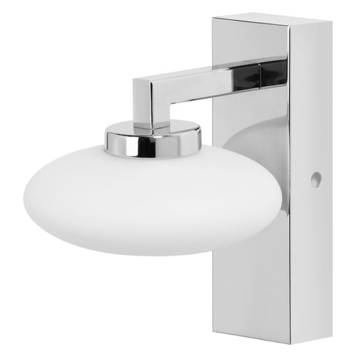 Ledvance Smart Led Bathroom Light Chrome, 7w, 500lm, 3000-6500k, 12cm, Ip44, Orbis Elypse Wall Light, Lampe De Salle De Bain Avec Technologie Wifi, Dimmable, Contrlable Via App Et Assistant Vocal.