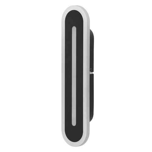 Ledvance Smart Led Lampe De Salle De Bain Noir, 1200lm, 3000-6500k, 300mm X 70mm, Ip44, Orbis Bath Applique Murale Avec La Technologie Wifi,Dimmable, Contrlable Via L'application Et L'assistant Vocal