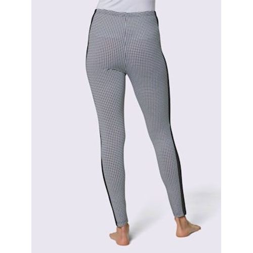 Legging En Modal Jersey Fin - Creation L Premium - Noir-Blanc Imprim