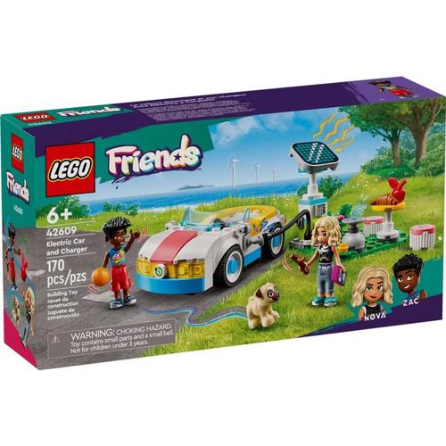 Lego Friends - La Voiture lectrique Et La Borne De Recharge
