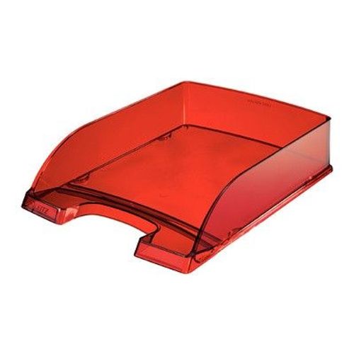 Leitz Bac A Courrier Plus Transparent, Format A4, Bleu Fonc