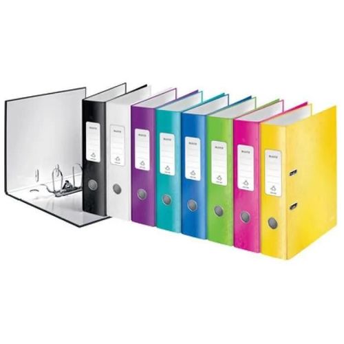 Leitz Classeur Wow, 180 Degr's, A4, 80 Mm, Jaune 0,000000 Noir